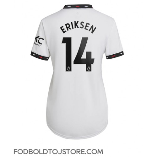 Manchester United Christian Eriksen #14 Udebanetrøje Dame 2022-23 Kortærmet